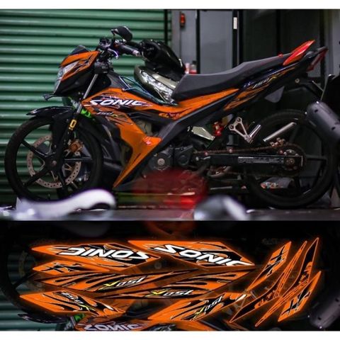 Tem rời Sonic lửa mới phối đủ màu xe