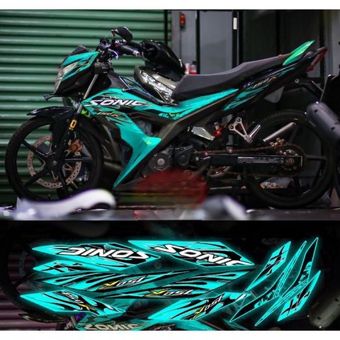 Tem rời Sonic lửa mới phối đủ màu xe