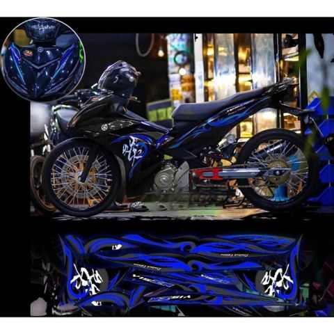 Tem rời exciter 150 mẫu chữ tàu mới xe đen phối đủ màu