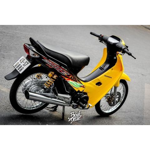 Tem rời Wave S100 2004 vàng đen , thiết kế đẹp mắt, in sắc nét, 3 lớp không bay màu MD00243 Cao Cấp