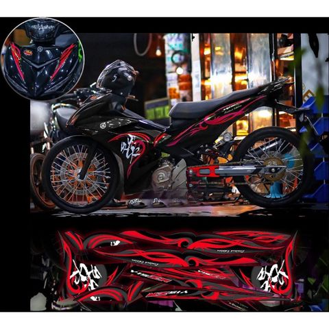 Tem rời exciter 150 mẫu chữ tàu mới xe đen phối đủ màu