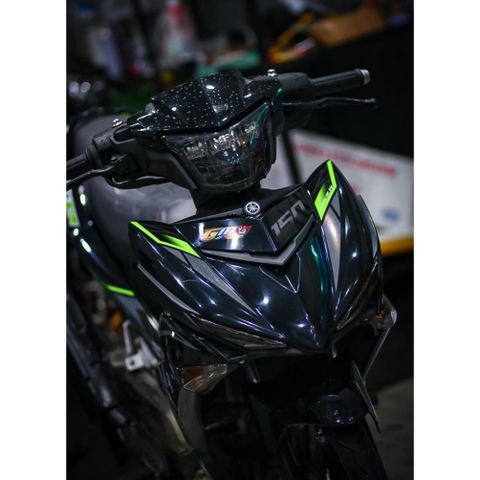 tem rời exciter 150 đen xanh y15zr phối màu đơn giản đep 2024 - Decal Cao Cấp Nhất