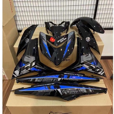 Tem Rời Yamaha Exciter 150 Đen Xanh Special Edition 2022  - Decal In Chất Lượng