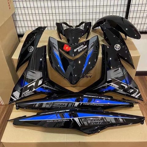 Tem Rời Yamaha Exciter 150 Đen Xanh Special Edition 2022  - Decal In Chất Lượng