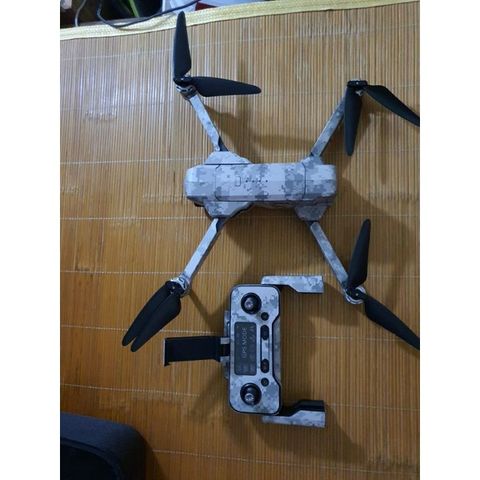 Skin Dán Flycam Sjrc F11s Pro 4K - Full Body - Camo Xám - Dán 2 Pin