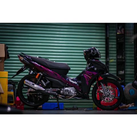 tem rời jupiter đen lửa tím , tem 3 lớp bền màu - Decal Cao Cấp Nhất