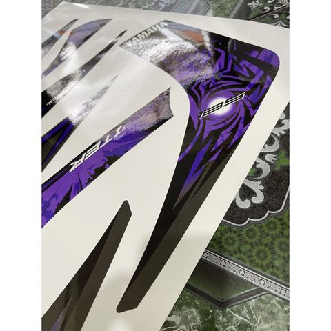 Tem Rời Dán Xe Exciter 2009 Mẫu Jupiter MX Tím Đen Cực Đẹp, Hàng 3 Lớp Chất Lượng Cao Quyen Decal