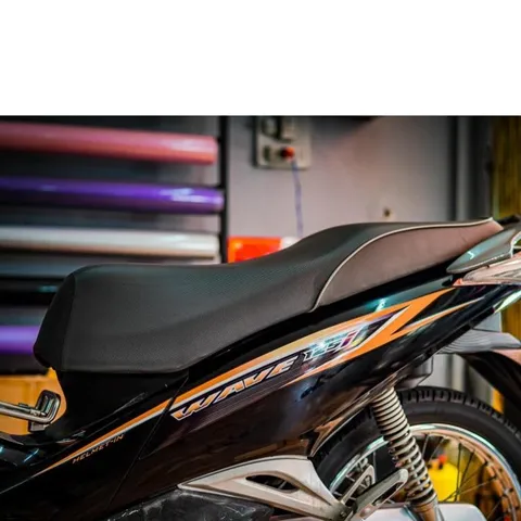 tem rời wave 125i đen vàng đơn giản đẹp , tem 3 lớp bền màu - Decal Cao Cấp Nhất