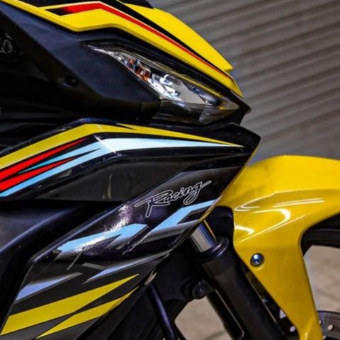 TEM DÁN RS XE WINNER V1 MÀU VÀNG ĐEN - Decal Cao Cấp Nhất