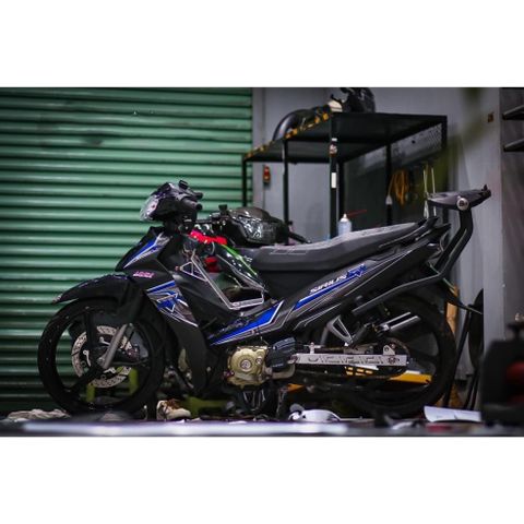 tem rời sirius rc đen xanh mẫu ( Mới )  2024 đẹp , tem 3 lớp bền màu - Decal Cao Cấp Nhất