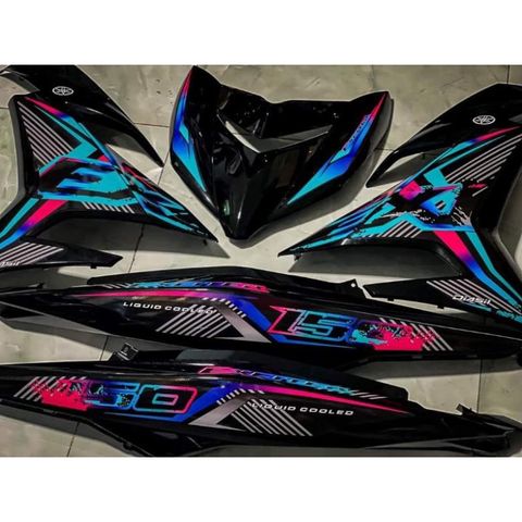 Tem Rời Exciter 150 Đen Nhiều Màu - Hot Tiktok 2022  - Decal In Chất Lượng