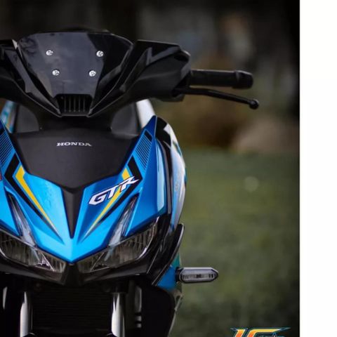 Tem Rời Honda Winner X V2 GTR Chữ Trắng Dán Xe Xanh Đen  - Decal In Chất Lượng