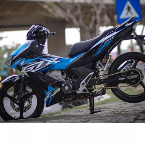 Tem Rời Honda Winner X V2 GTR Chữ Trắng Dán Xe Xanh Đen  - Decal In Chất Lượng