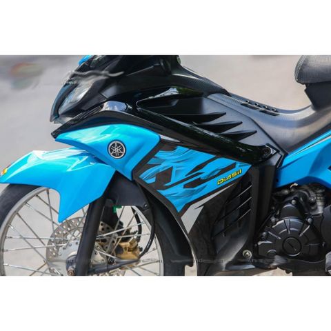 Tem rời Exciter 135 mẫu LC V7 đen xanh ngọc , in sắc nét, 3 lớp không phai màu CM00089 1 2