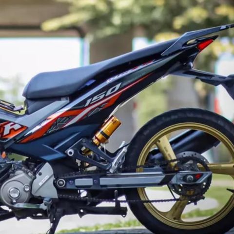 Tem Rời Ex 150 Y15ZR 2021 Trắng Cam Đen  - Decal In Chất Lượng
