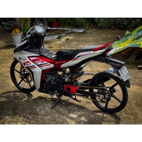 tem rời exciter 155 đỏ trắng mẫu cover 2023 đẹp chuẩn , tem 3 lớp bền màu - Decal Cao Cấp Nhất