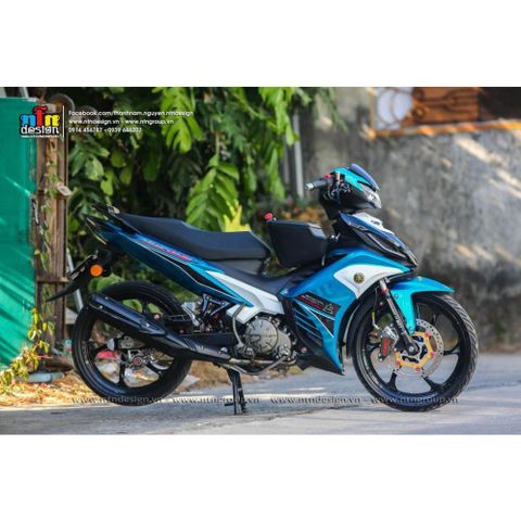 Tem rời Exciter 135 2011 mẫu LC V7 xanh ngọc , thiết kế đẹp mắt, in sắc nét, 3 lớp không bay màu MD00154 Cao Cấp