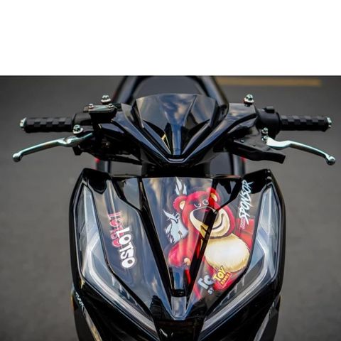 tem rời vario 150 -125 đen gấu dâu cực đẹp 2024 , mẫu ( Mới ) , tem 3 lớp bền màu - Decal Cao Cấp Nhất