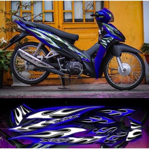 Tem lửa wave RSX phối nhiều màu
