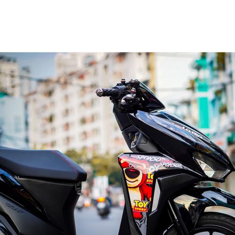 tem rời vario 150 -125 đen gấu dâu cực đẹp 2024 , mẫu ( Mới ) , tem 3 lớp bền màu - Decal Cao Cấp Nhất