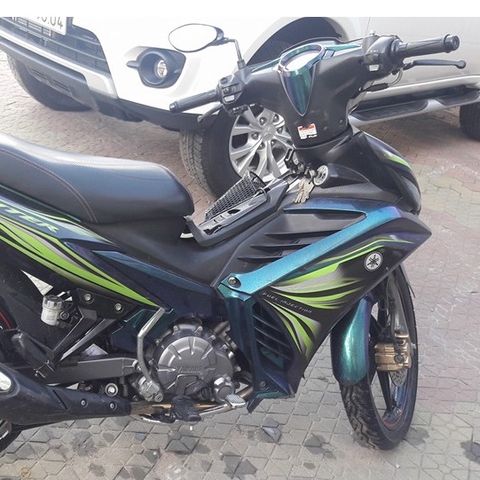 Tem Rời Ex 135 Mẫu 2011 Dán Xe Đen Phối Xanh Lá