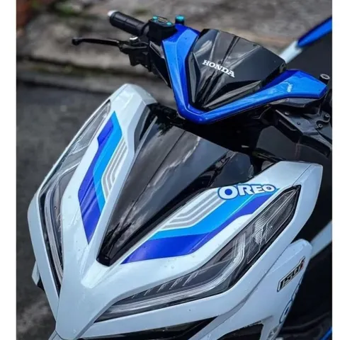 [FreeShip] [Ảnh thật] Tem rời Click - Mẫu OREO trắng xanh đơn giản - Chuẩn From cực đẹp Quyen Decal