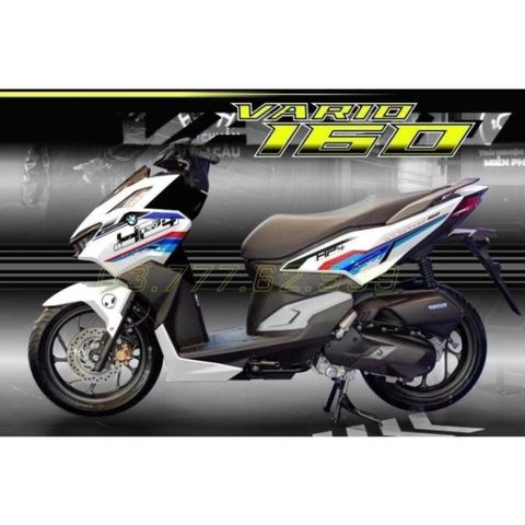 Tem Rời Honda Vario 160 Hp4 Dán Xe Trắng  - Decal In Chất Lượng
