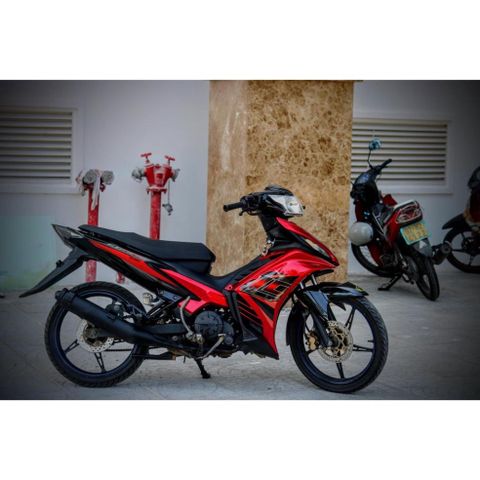 Tem Rời Dán Xe Exciter 135 Mẫu LC Xanh Đỏ Đen Cực Chất, Hàng 3 Lớp Chất Lượng Cao Quyen Decal