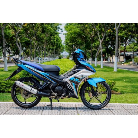 Tem Rời Dán Xe Exciter 135 Mẫu LC Bạc Xanh Ngọc Cực Hot, Hàng 3 Lớp Chất Lượng Cao Quyen Decal