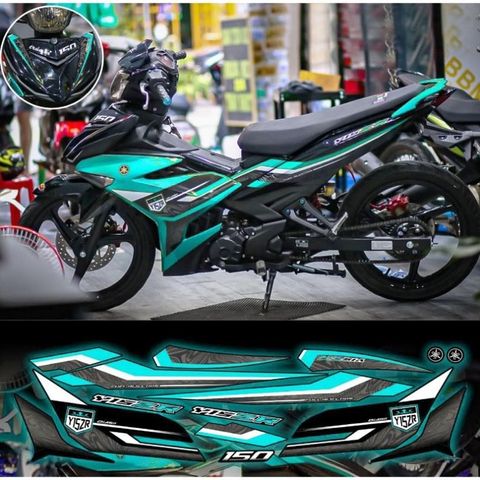 Tem rời exciter 150 y15zr phối đủ màu