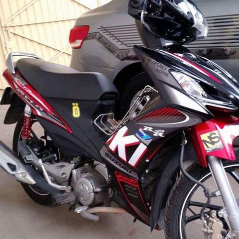 Tem Rời Suzuki Axelo RR 125 Đỏ Đen  - Decal In Chất Lượng