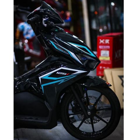 tem rời ab 125 đen chỉ xanh mẫu ( MỚI ) đẹp , tem 3 lớp bền màu - Decal Cao Cấp Nhất