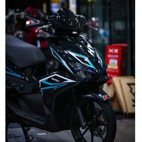 tem rời ab 125 đen chỉ xanh mẫu ( MỚI ) đẹp , tem 3 lớp bền màu - Decal Cao Cấp Nhất