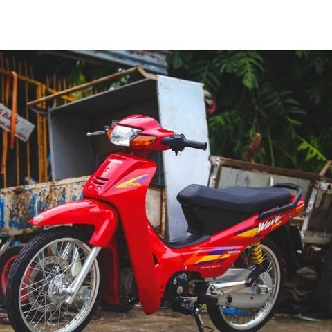 Tem Rời Dán Xe Wave  Nhỏ Mẫu Zin Đỏ 110 Cực Đẹp, Hàng 3 Lớp Chất Lượng Cao Quyen Decal