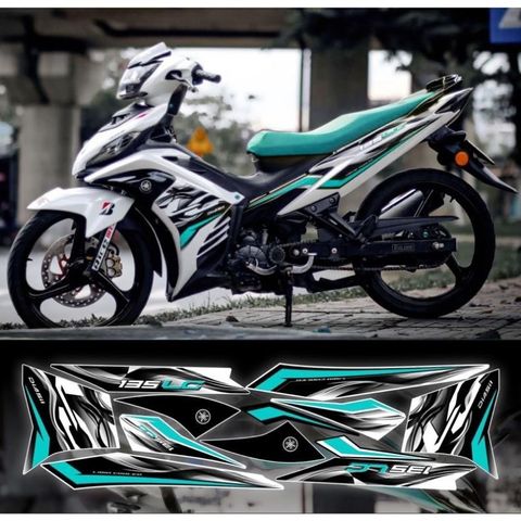 Tem rời ex 135 LC xe trắng phối đủ màu