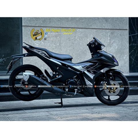 TEM RỜI LC155 ĐEN TRẮNG DÁN XE EX155 VVA ĐEN BÓNG-ĐEN NHÁM-ĐEN VÀNG ĐỒNG QDC