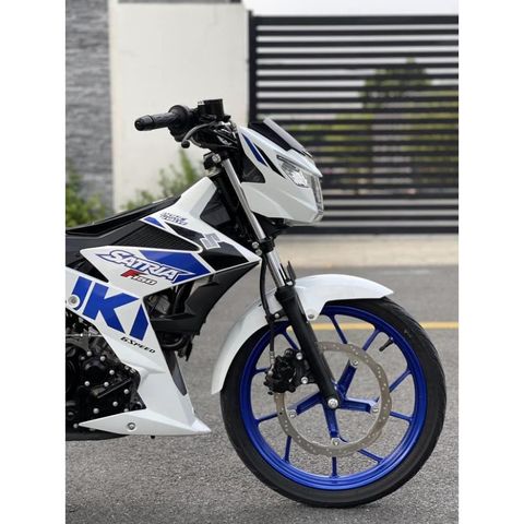 [FreeShip] [Ảnh thật] Tem rời Satria150Fi - Mẫu trắng xanh - Chuẩn From cực đẹp Quyen Decal
