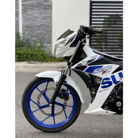 [FreeShip] [Ảnh thật] Tem rời Satria150Fi - Mẫu trắng xanh - Chuẩn From cực đẹp Quyen Decal