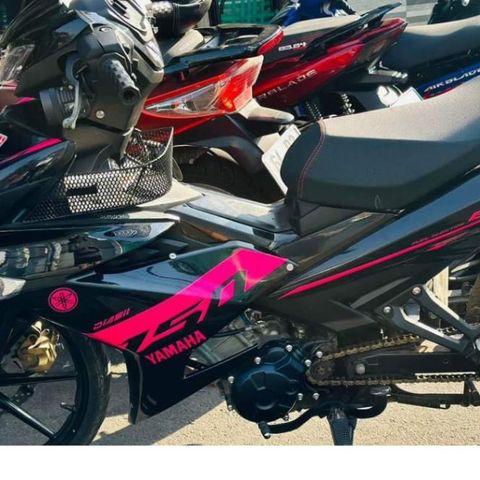 Tem Rời Exciter 150 Đen Hồng - Tem Chuẩn Hình  - Decal In Chất Lượng