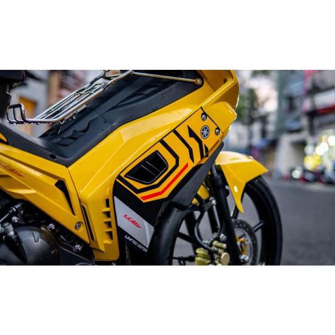 [FreeShip] [Ảnh thật] Tem rời Exciter135 - Mẫu đen đỏ nổi bật - Chuẩn From cực đẹp Quyen Decal