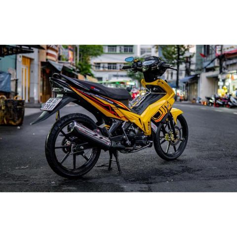 [FreeShip] [Ảnh thật] Tem rời Exciter135 - Mẫu đen đỏ nổi bật - Chuẩn From cực đẹp Quyen Decal