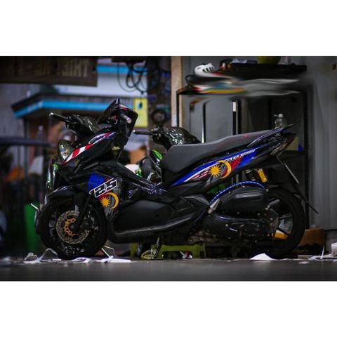 Tem rời xe AB 2016 Mẫu cờ Malaysia, in sắc nét, 3 lớp không bay màu CM00003 1 2