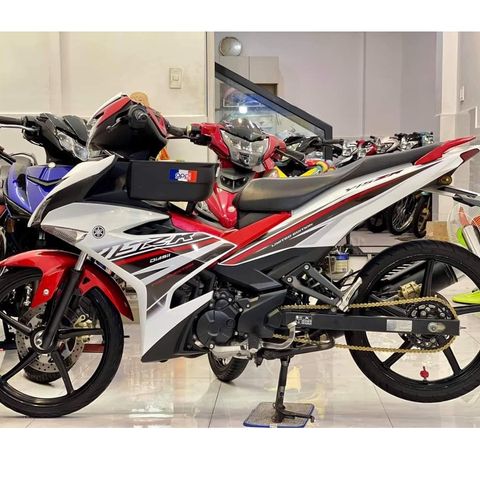 Tem Rời Exciter 150 Y15ZR Dán Xe Trắng Phối Đỏ  - Decal In Chất Lượng