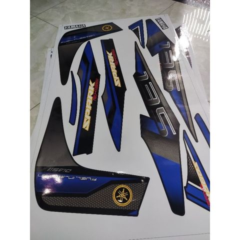 [FreeShip] [Ảnh thật] Tem rời Exciter 2006 - Mẫu Spark xanh đen nổi bật - Chuẩn From cực đẹp Quyen Decal