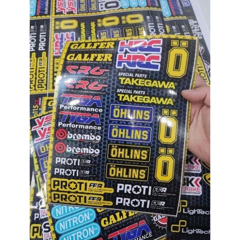 Combo Decal Sticker Logo Nhiều Thương Hiệu Nổi Tiếng  - Decal In Chất Lượng
