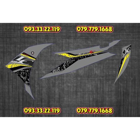 Tem Rời Ex 135 Zin LC Xám Đen - Tem Chuẩn Hình