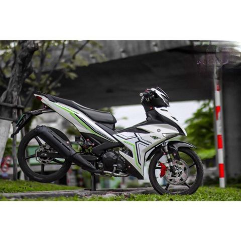 Exciter 2019 trắng y15zr phối xanh lá cực đẹp