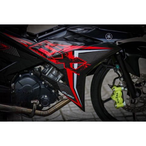 Tem exciter 150 mẫu EXC đỏ đen