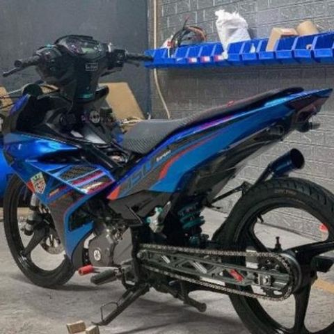 Tem Rời Exciter 150 Y15ZR Xanh Gp Phối Đỏ Đen  - Decal In Chất Lượng