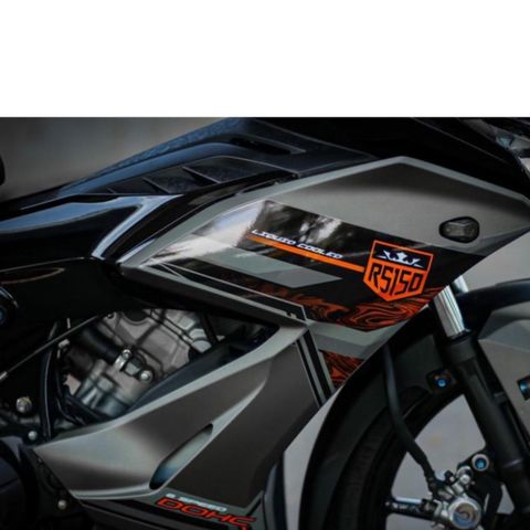 [Siêu Sale] TEM RỜI mẫu RS150 mới nhất 2022 siêu hot cho Winner X xám cam đen - tem 3 lớp cao cấp Quyen Decal